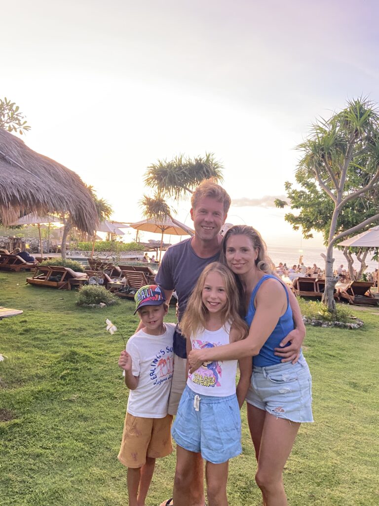 Dutch family exploring Bali