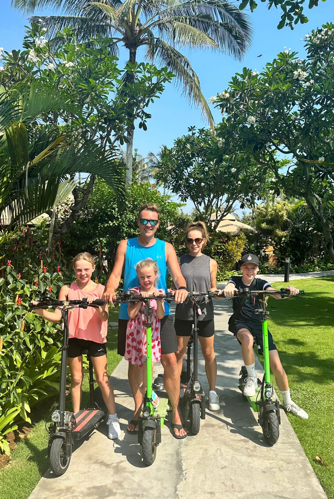 British family living in Bali